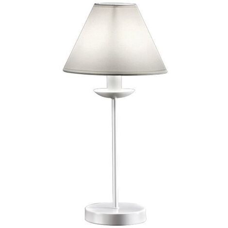Lumetto Contemporaneo Ducale Metallo Bianco 1 Luce E27