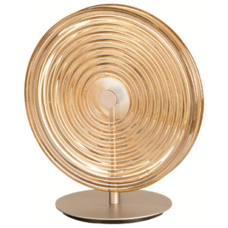 Lumetto LED da tavolo JOKEY in vetro decorato Ambra 30x33 cm