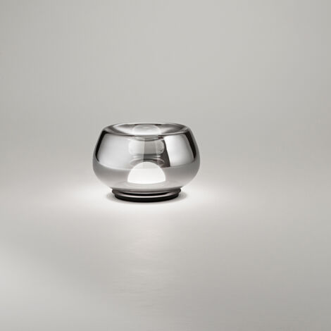 Lumetto Moderno Kave Metallo Vetro Specchiato Led 12W 3000K Dimmerabile Ip20