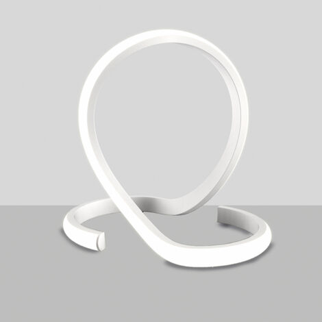 Lumetto Moderno Luce Led Integrata Metallo E Alluminio Bianco Serie Noodles