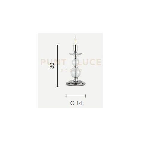 LUMETTO VIVALDI 1 LUCE AMBRA ORO ATTACCO E14 D.14CM