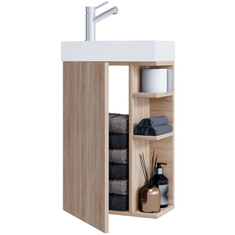 Ebuy24 - Lumia meuble sous lavabo Sonoma chêne décor.