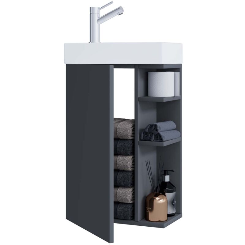 Ebuy24 2-tlg Waschplatz Waschtisch Bad Lumia