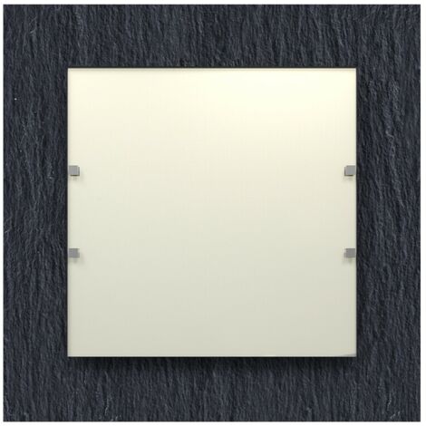 LUMICOM  ARDESIA Plafoniera, LED INTEGRATO, 18W, 4000K, pietra ardesia, vetro, 40x40cm