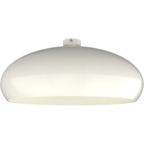 LUMICOM  ATOMIC Plafoniera, 1xE27, max 42W, metallo, bianco lucido, D.60cm