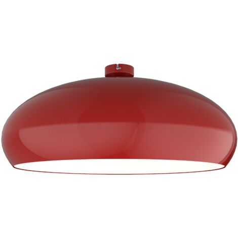 LUMICOM ATOMIC Plafoniera, 1xE27, max 42W, metallo, rosso lucido/bianco, D.60cm