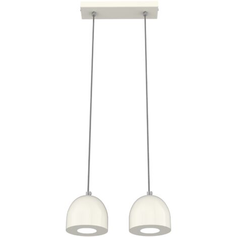LUMICOM  CAMPANELLA Sospensione, 2X GU10, max 33W, metallo, bianco lucido, D.12cm