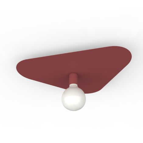 LUMICOM CLOUD Plafoniera, 1XE27, max 42W, metallo, cowhide red, 50x42cm
