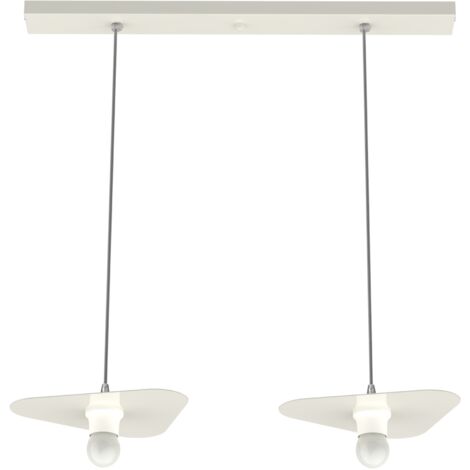 LUMICOM  CLOUD Sospensione, 2XE27, max 42W, metallo, bianco lucido, 25x20cm
