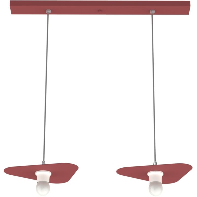 Cloud Sospensione, 2XE27, max 42W, metallo, rosso