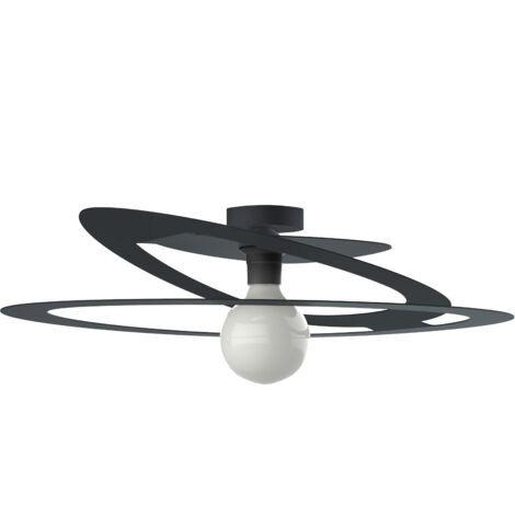 LUMICOM DILATE Plafoniera, 1X E27, max 42W, metallo, antracite, D.60cm