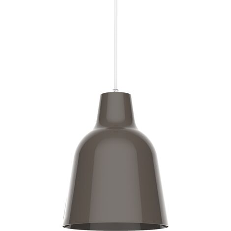 LUMICOM  DONG Sospensione, 1X E27, max 42W, metallo, grigio tortora, D.16cm