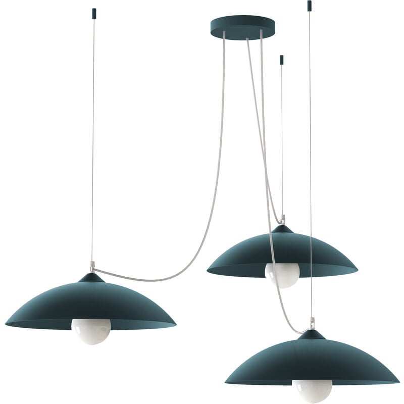 Dream Sospensione, 3X E27, max 42W, metallo, blu
