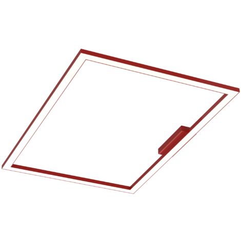 LUMICOM FLOOR Plafoniera, STRIP LED, 58W/m, 4000K, metallo, rosso lucido, 60x90cm