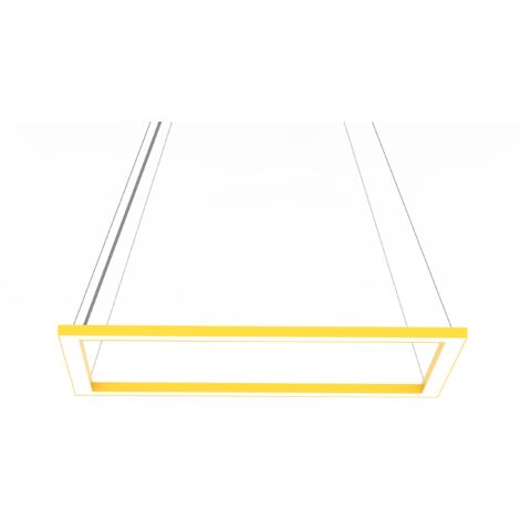 LUMICOM  FLOOR Sospensione, STRIP LED, 38W/m, 3000K, metallo, giallo, 40x60cm