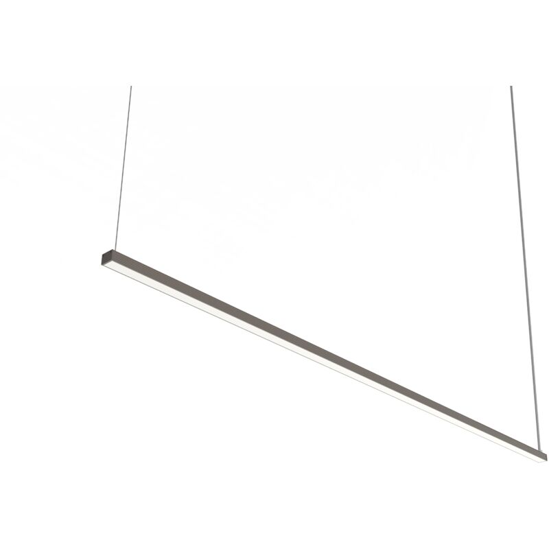 Image of Splint 1X Sospensione, strip led, 17W/m, 4000K, metallo, grigio tortora, L100cm - Lumicom