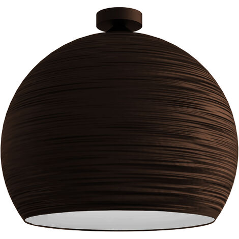 LUMICOM  FOCUS Plafoniera, 1X E27, max 42W, metallo, corten/bianco, D.40cm