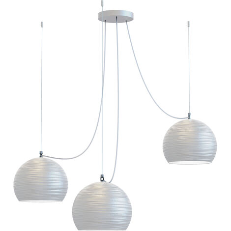 LUMICOM FOCUS Sospensione, 3X E27, max 42W, metallo, bianco opaco, L.70cm
