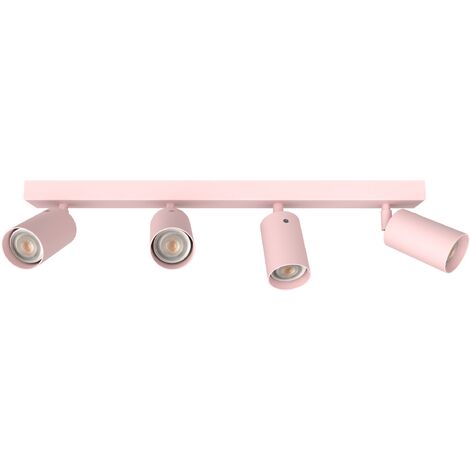 LUMICOM  FORM L Plafoniera, 4X GU10, max 33W, metallo, rosa, L.60cm