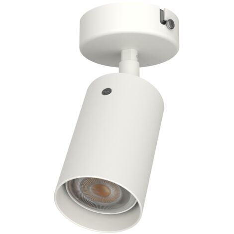 LUMICOM  FORM S Plafoniera, 1X GU10, max 33W, metallo, bianco opaco, D.6cm