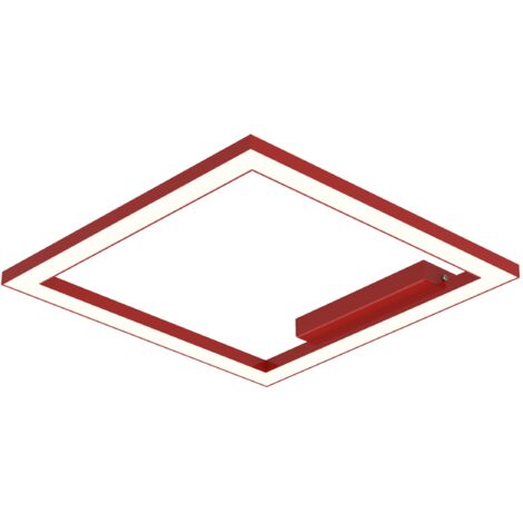 LUMICOM  FRAME Plafoniera, STRIP LED, 30W/m, 3000K, metallo, rosso lucido, L40cm