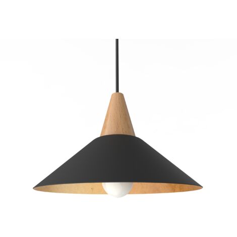 LUMICOM - Funnel Pendelleuchte 25 Schwarz Blatt