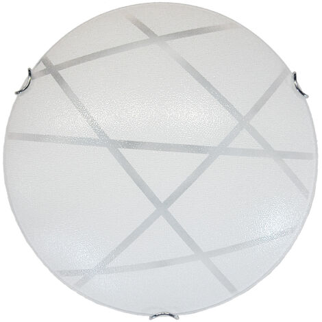 LUMICOM  ITACA Plafoniera, LED INTEGRATO, 30W, 4000K, vetro serigrafato, D.50cm