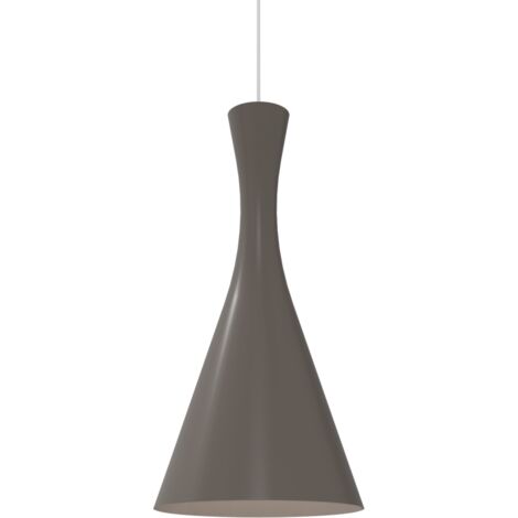 LUMICOM  JAQUELINE Sospensione, 1x E27, max 42W, metallo, grigio tortora, D.30cm