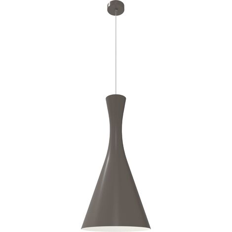 LUMICOM JAQUELINE Suspension, 1x E27, max 42W, métal, gris taupe/blanc, D.30cm 30 Gris taupe/blanc