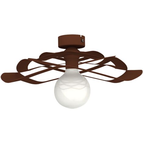 LUMICOM  KAMI Plafoniera, 1X E27, max 42W, metallo, corten, D.40cm