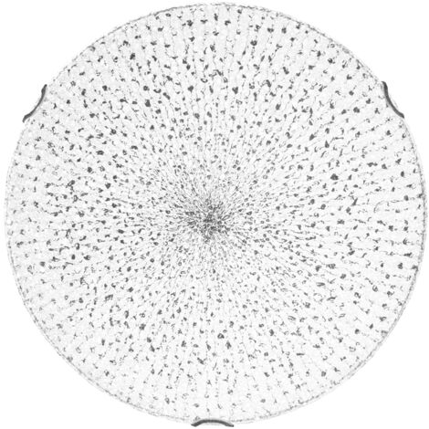 LUMICOM  KRIS Plafoniera, LED INTEGRATO, 30W, 4000K, vetro granigliato serigrafato, D.50cm