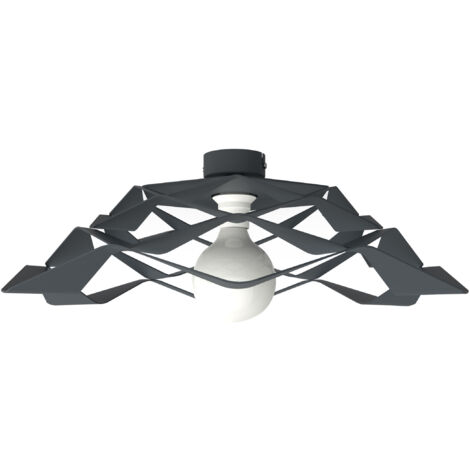 LUMICOM MIGRA Plafoniera, 1X E27, max 42W, metallo, antracite, D.60cm