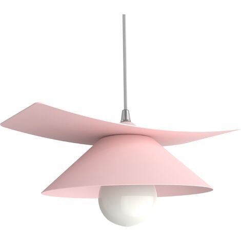 LUMICOM MILLER Sospensione, 1X E27, max 42W, metallo, rosa, D.25cm