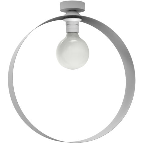 LUMICOM  NUCLEO MONO Plafoniera, 1X E27, max 42W, metallo, grigio, D.40cm