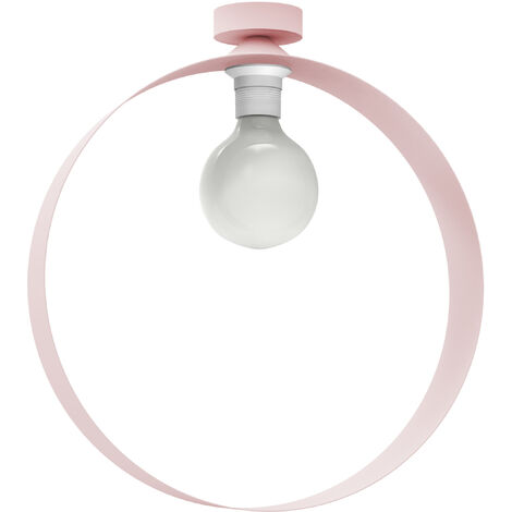 LUMICOM  NUCLEO MONO Plafoniera, 1X E27, max 42W, metallo, rosa, D.40cm