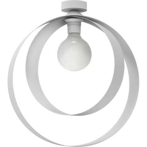 LUMICOM  NUCLEO Plafoniera, 1X E27, max 42W, metallo, bianco opaco, D.40cm