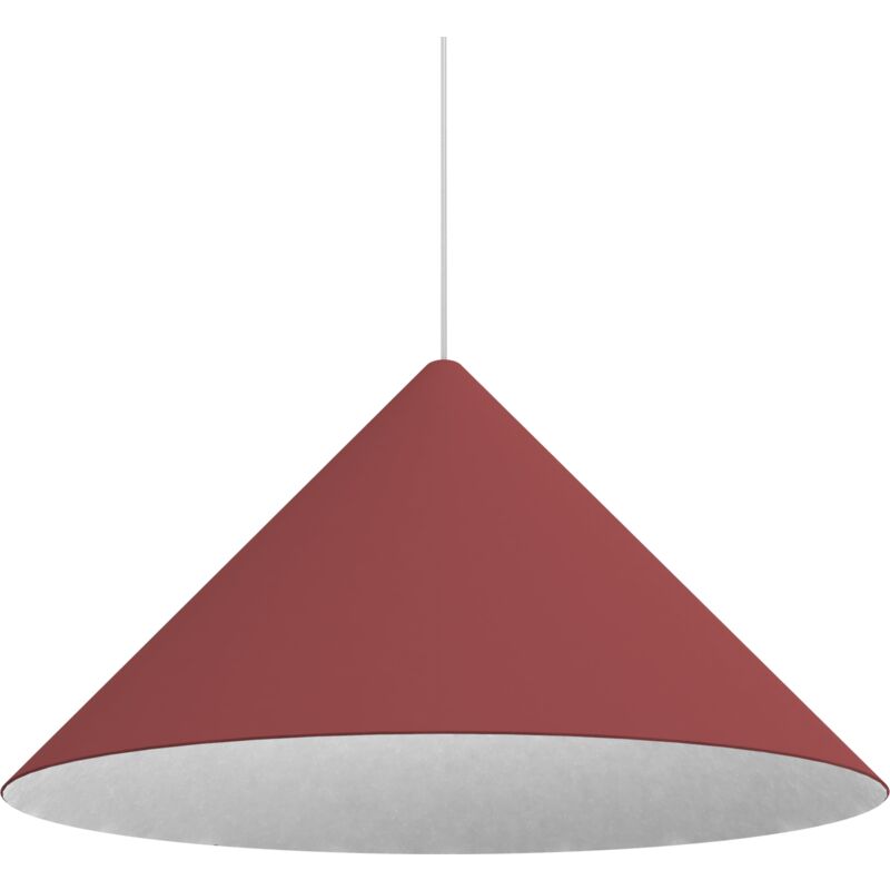 Image of Lumicom - pinocchio Sospensione, 1X E27, max 42W, metallo, rosso cowhide/bianco, D.50cm