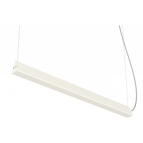 LUMICOM  PEAK 1X Sospensione, STRIP LED, 17W/m, 3000K, metallo, bianco lucido, L100cm