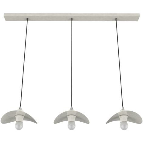 LUMICOM  PIUMA Sospensione, 3XE27, max 42W, metallo, bianco lucido, 25x20cm