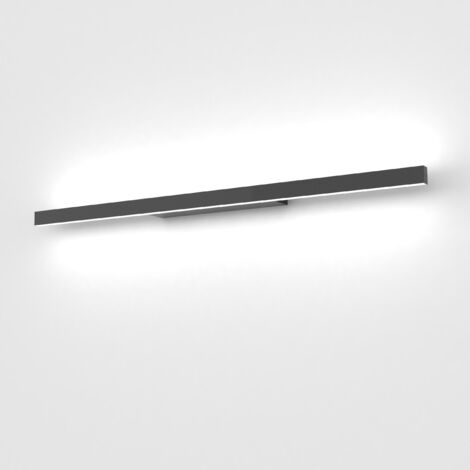 LUMICOM  RIFT Applique L, STRIP LED, 30W/m, 3000K, metallo, nero lucido, L.90