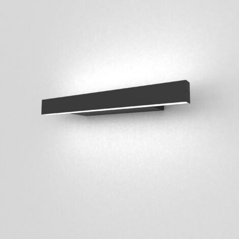 LUMICOM  RIFT Applique S, STRIP LED, 11W/m, 4000K, metallo, nero, L.30