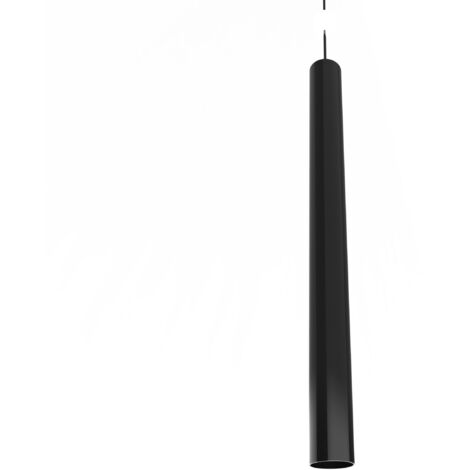 LUMICOM  ROND Sospensione, 1X E27, max 42W, metallo, nero lucido, H. 60cm