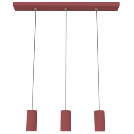 LUMICOM ROND Sospensione, 3X GU10, max 33W, metallo, nero opaco, L70cm x H10cm