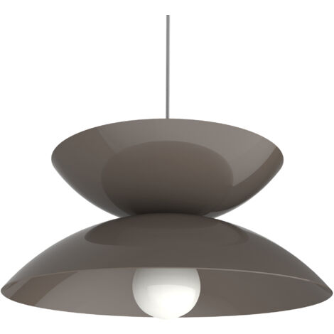 LUMICOM  SABLIER Sospensione, 1X E27, max 42W, metallo, grigio tortora, D40cm