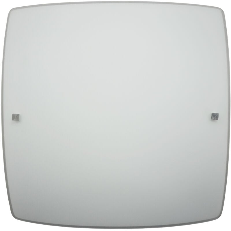 Square Plafonnier, 2X E27, max 42W, verre sérigraphié, L40x40cm - Lumicom