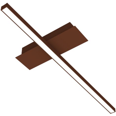 LUMICOM  SPLINT 1X Plafoniera, STRIP LED, 17W/m, 4000K, metallo, corten, L50cm