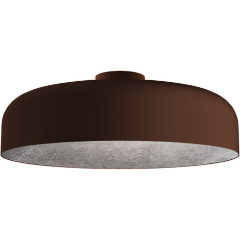 LUMICOM  TUZZI Plafoniera, 1xE27, max 42W, metallo, marrone corten/foglia argento, D.40cm