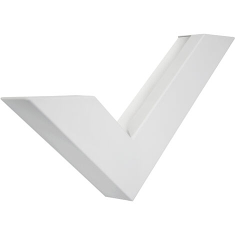 LUMICOM  VI99 Applique, LED INTEGRATO, 10W, 4000K, vetro serigrafato, bianco opaco, 46x24cm