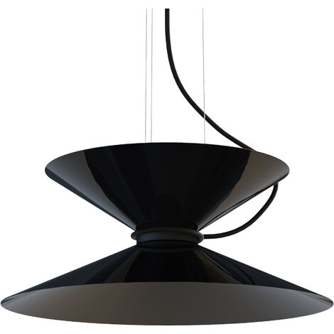 LUMICOM  YOYO Suspension, 2xGX53, max 8W, métal, noir brillant, D.40cm