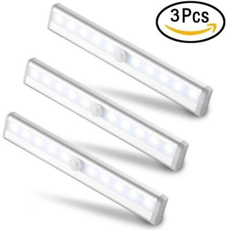 Lumière Armoire - Non spécifié - Lot de 3PCS - 10LED - Détecteur de Mouvement - Intérieur